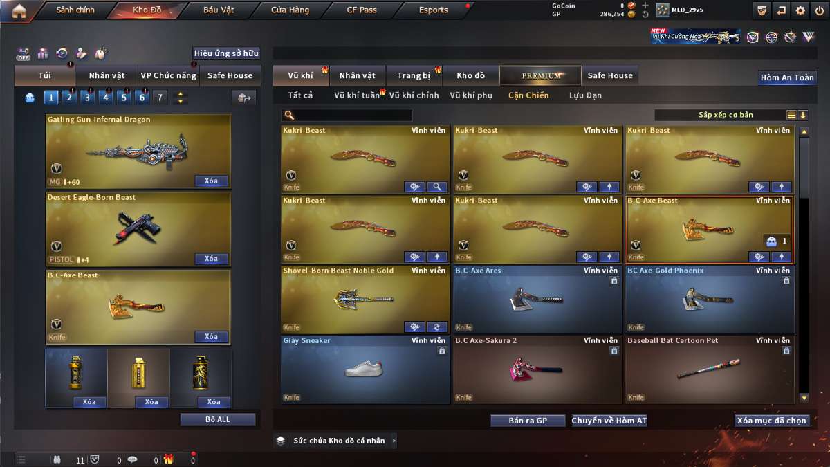shop acc cf uy tin gia re